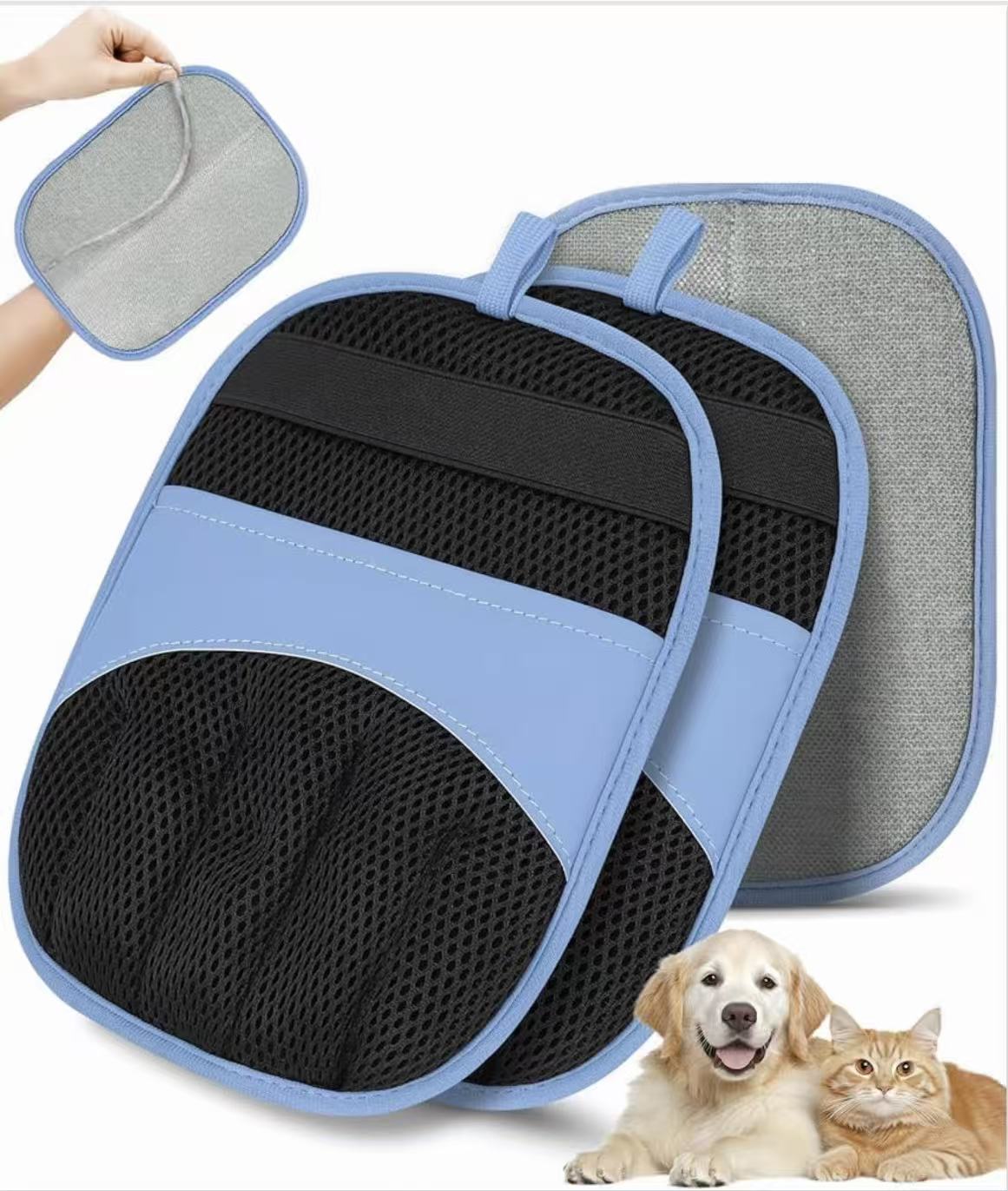 Magic Electrostatic Pet Hair Removal Glove (2-Pack）